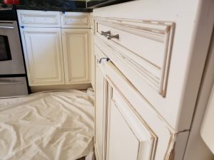 cabinet repaint by larkin painting company